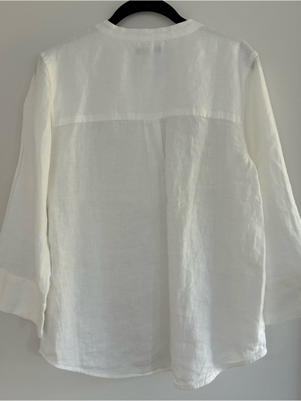 J. Crew White Linen Button Front Tunic - Picture 3 of 7